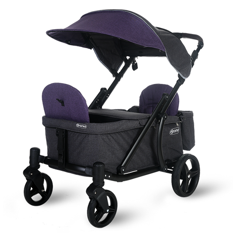 Pronto One Strollerwagon - Purple with black frame - Starter package