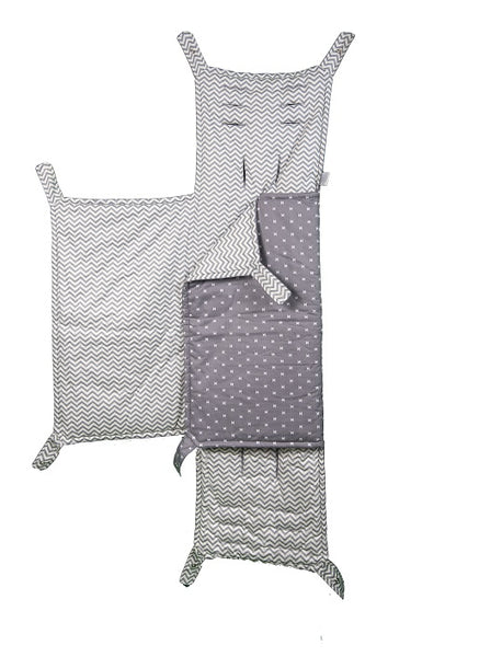 Strollerwagons Liner for Keenz 7s - Chevron/Lightning bolts