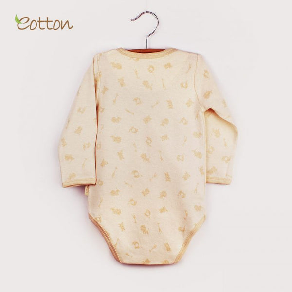 Eotton Organic Baby Long Sleeve Onesie - Jungle Party Print