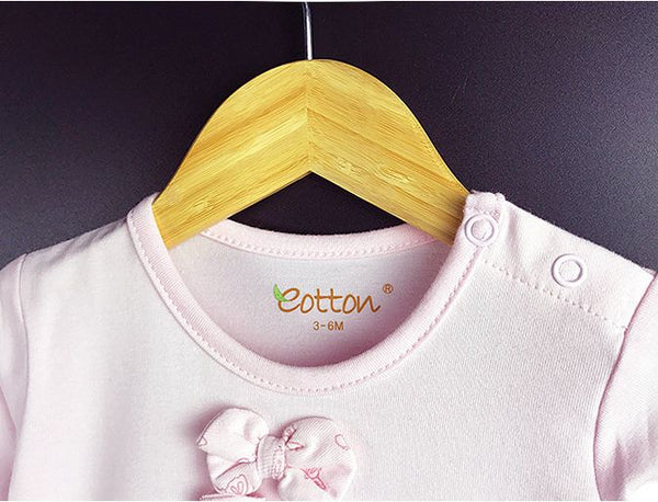 Eotton Organic Baby Girl Pink Ruffled Dress
