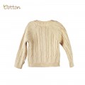 Eotton Organic Baby Toddler Cable Knit Long Sleeve Cardigan