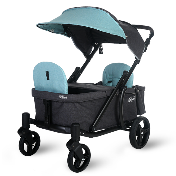 Pronto One Strollerwagon - Mint with black frame - Starter package