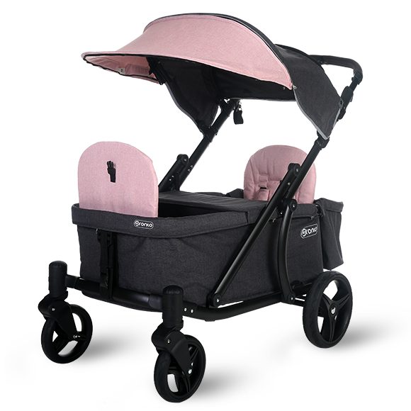 Pronto One Strollerwagon - Pink with black frame - Starter package