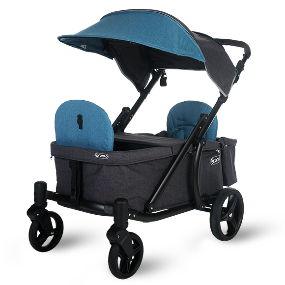 pronto stroller wagon Pronto One Strollerwagon - Dark Teal with black frame