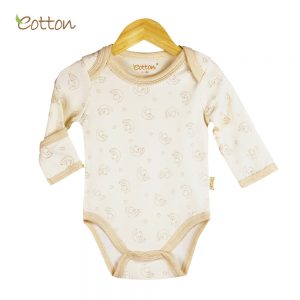 Eotton Organic Baby Onesies - long sleeve pullover - lullaby print