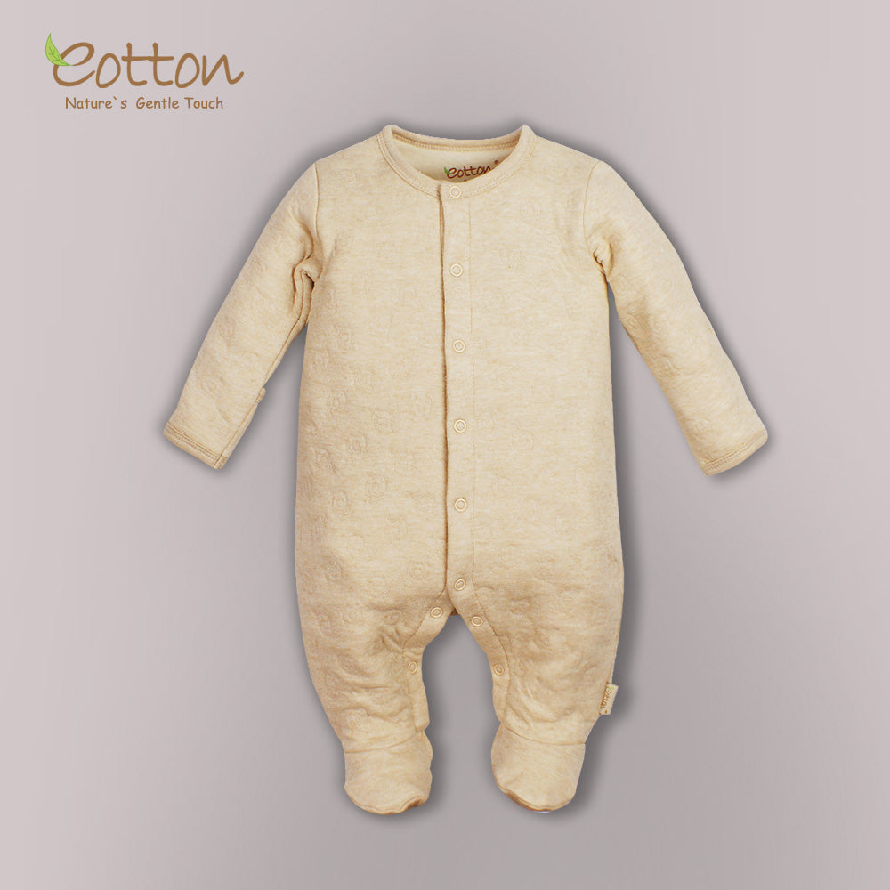 Eotton Organic Baby Romper - long sleeve -footed romper - Airlayer fabric